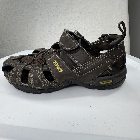 Teva‎ Forebay Dozer Water Hiking Outdoor Sandal Shoes Men’s Size 9 Shocpad Brown - Picture 9 of 9